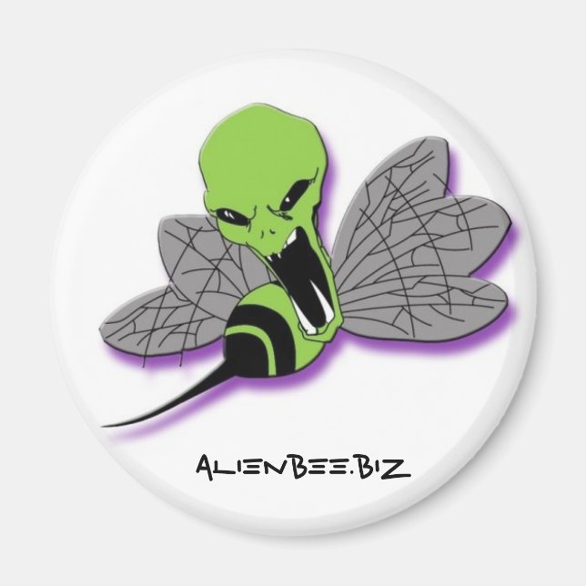 Imán Alien Bee Round Magnet (Frente)