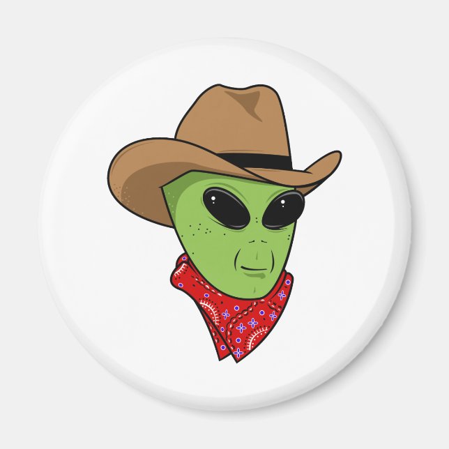 Imán Alien Cowboy (Frente)
