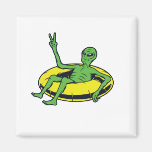 Imán Alien de vacaciones espaciales