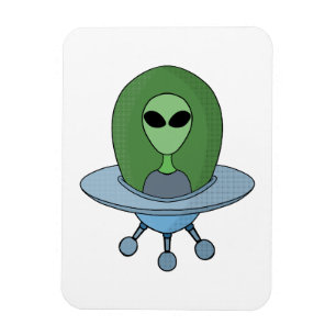 Imán Alien en su pequeña nave espacial