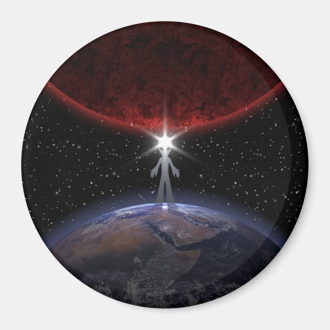 Imán Alien Entre Los Planetas (Frente)