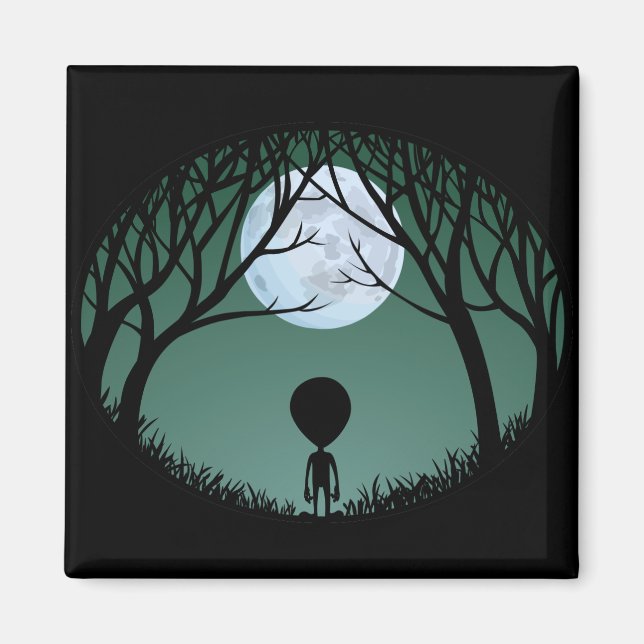 Imán Alien Fridge Magnet Regalos y Decoración Extraterr (Frente)