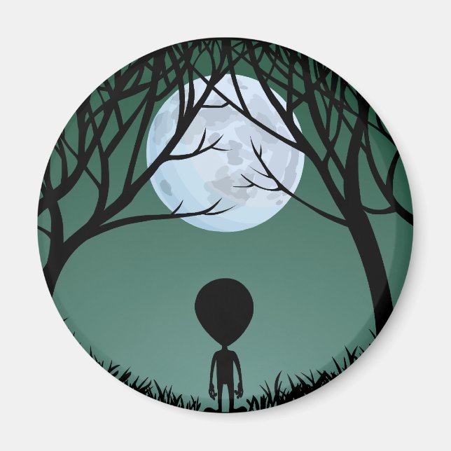 Imán Alien Fridge Magnet Regalos y Decoración Extraterr (Frente)