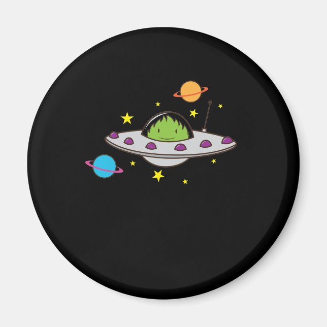 Imán Alien im Ufo (Frente)