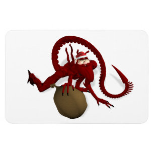 Imán Alien Santa Claus