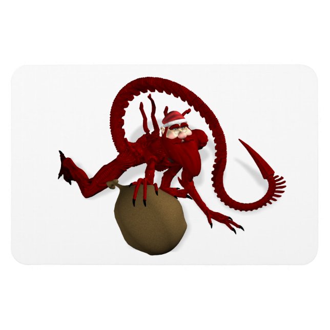Imán Alien Santa Claus (Horizontal)
