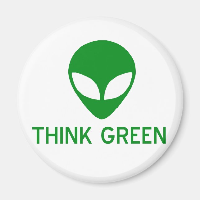 Imán Alien Think Green Magnet (Frente)