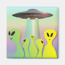 Imán Alienados amigos del amarillo y el verde