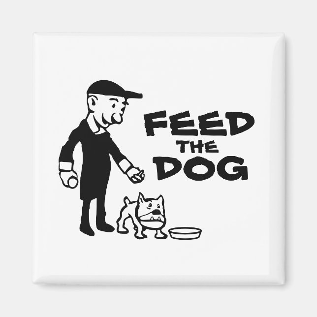 Imán Alimenta al perro (Frente)
