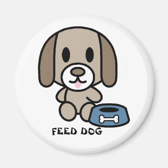 Imán ¡Alimenta Al Perro! (Frente)