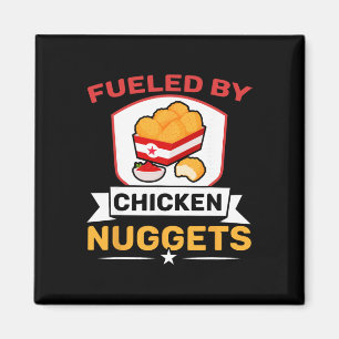 Imán Alimentado Por Amante De Nuggets De Pollo Comida N
