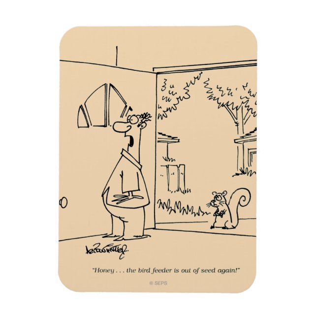 Imán Alimentador de pájaros vacío (Vertical)