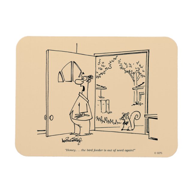 Imán Alimentador de pájaros vacío 2 (Horizontal)