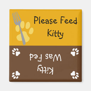 Imán Alimente el gato