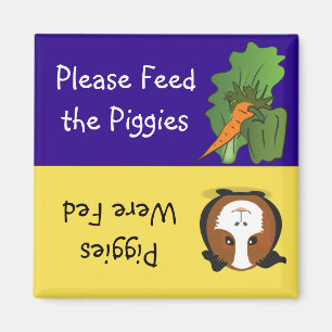Imán Alimente por favor el Piggies