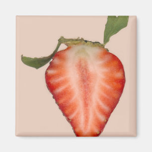 Imán Alimento - Fruta - Rebanada de Fresa
