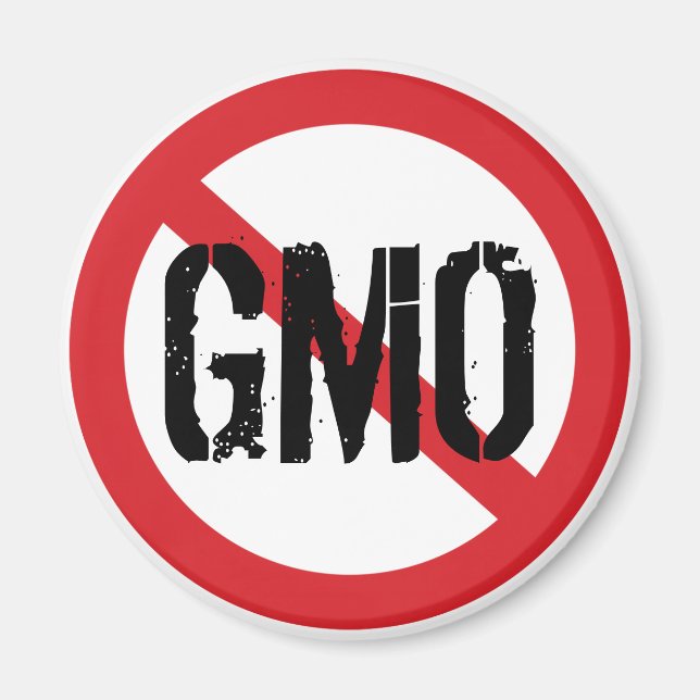 Imán Alimentos Genéticamente Modificados Sin OGM (Frente)