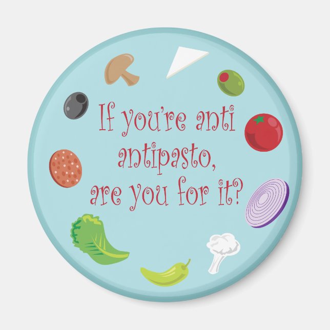 Imán Alimentos Para Thought_Anti Antipasto (Frente)