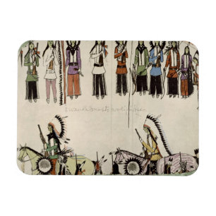 Imán "Alisando la danza del lugar" (tinta en el papel)