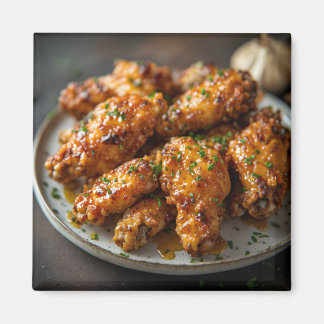 Imán Alitas de pollo con miel y ajo
