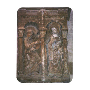 Imán Alivio de un capital que representa el anuncio (