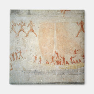 Imán Alivio del Mastaba de Akhethotep que representa a