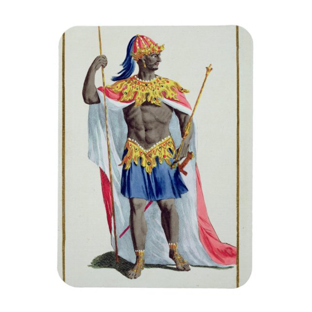 Imán Alkmey, rey de Guinea de "Receuil des Estampes, (Vertical)