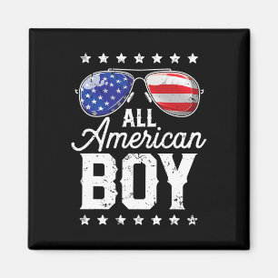 Imán All American Boy 4 Of July Usa Sungles Family Mamá