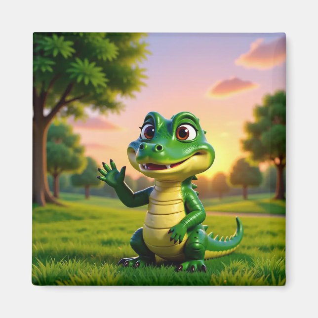 Imán Alligator Andy – Kids Art  Magnet - Hi (Frente)