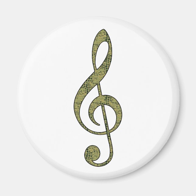 Imán Alligator Treble Clef (Frente)