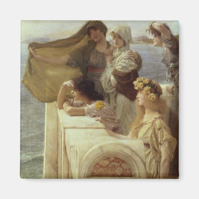 Imán Alma-Tadema | En la cuna de Afrodita, 1908 (Frente)