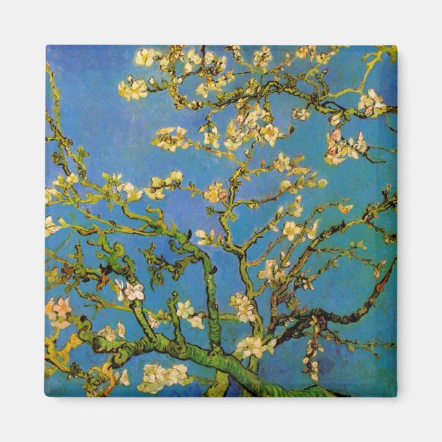 Imán Almendro en flor de Vincent van Gogh (Frente)