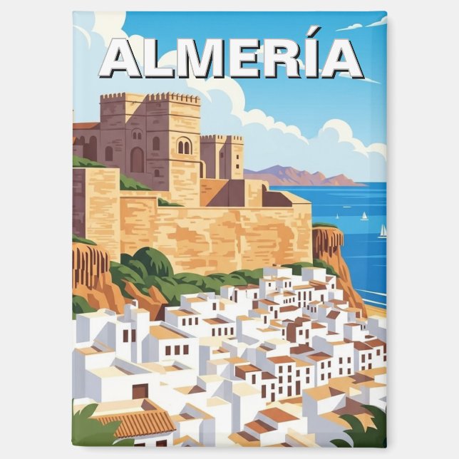 Imán Almeria España Alcazabar Viaje (Anverso)