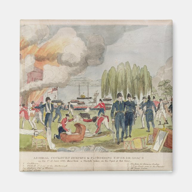 Imán Almirante Quema de Cockburn y saqueo (Frente)