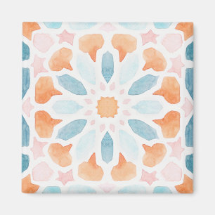 Imán almohada de estilo marroquí de estilo azul y nara