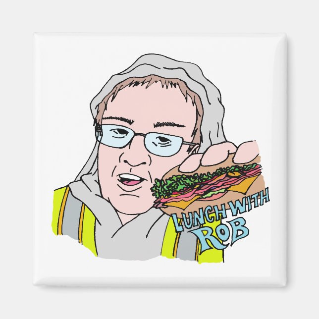 Imán ¡Almuerzo Con Rob! (Frente)