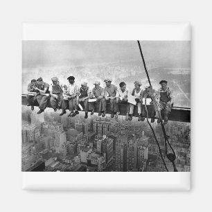 Imán Almuerzo sobre un rascacielos 1932