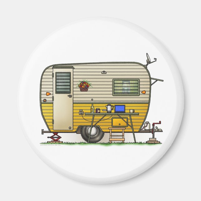 Imán Aloha Camper Trailer (Frente)