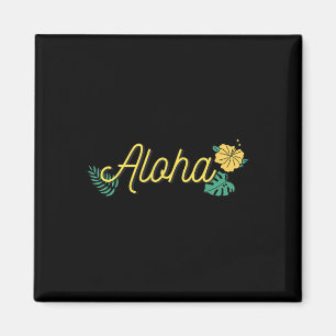 Imán Aloha Hawái Isla Hawaiana Hibisco Tropical Flo