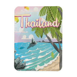 Imán ¡Aloha! Hawaii! personalizado de poster de viajes 