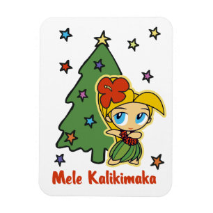 Imán Aloha Honeys Navidades Blond Hula Chica
