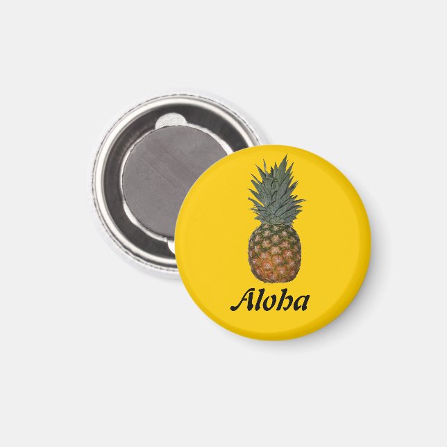 Imán Aloha Pineapple (Anverso/Reverso)