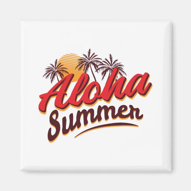 Imán Aloha Summer (Frente)