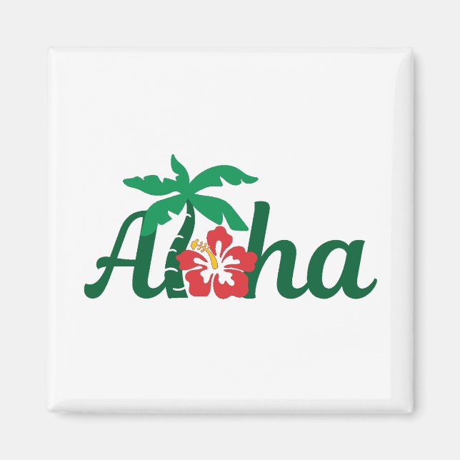 Imán Aloha Tropical (Frente)