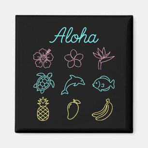 Imán Aloha Tropical Isla Hawaiana Verano