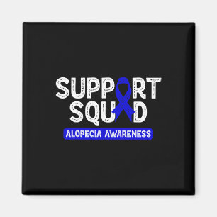 Imán Alopecia Apoyo de Concienciación Squad Blue Family
