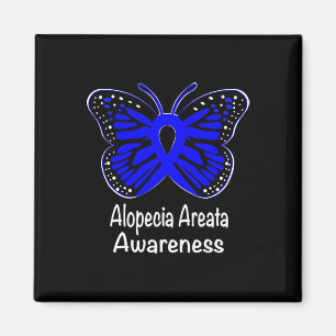 Imán Alopecia Areata Conciencia Guerrero Apoyar Rib Azu