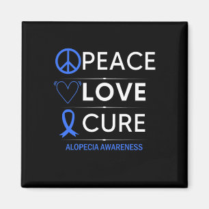 Imán Alopecia Areata Conciencia Paz Cure Hair Los