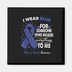 Imán Alopecia Areata Conciencia Que Llevo Azul Para Alg