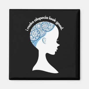 Imán Alopecia Areata Gift - Conciencia sobre la pérdida